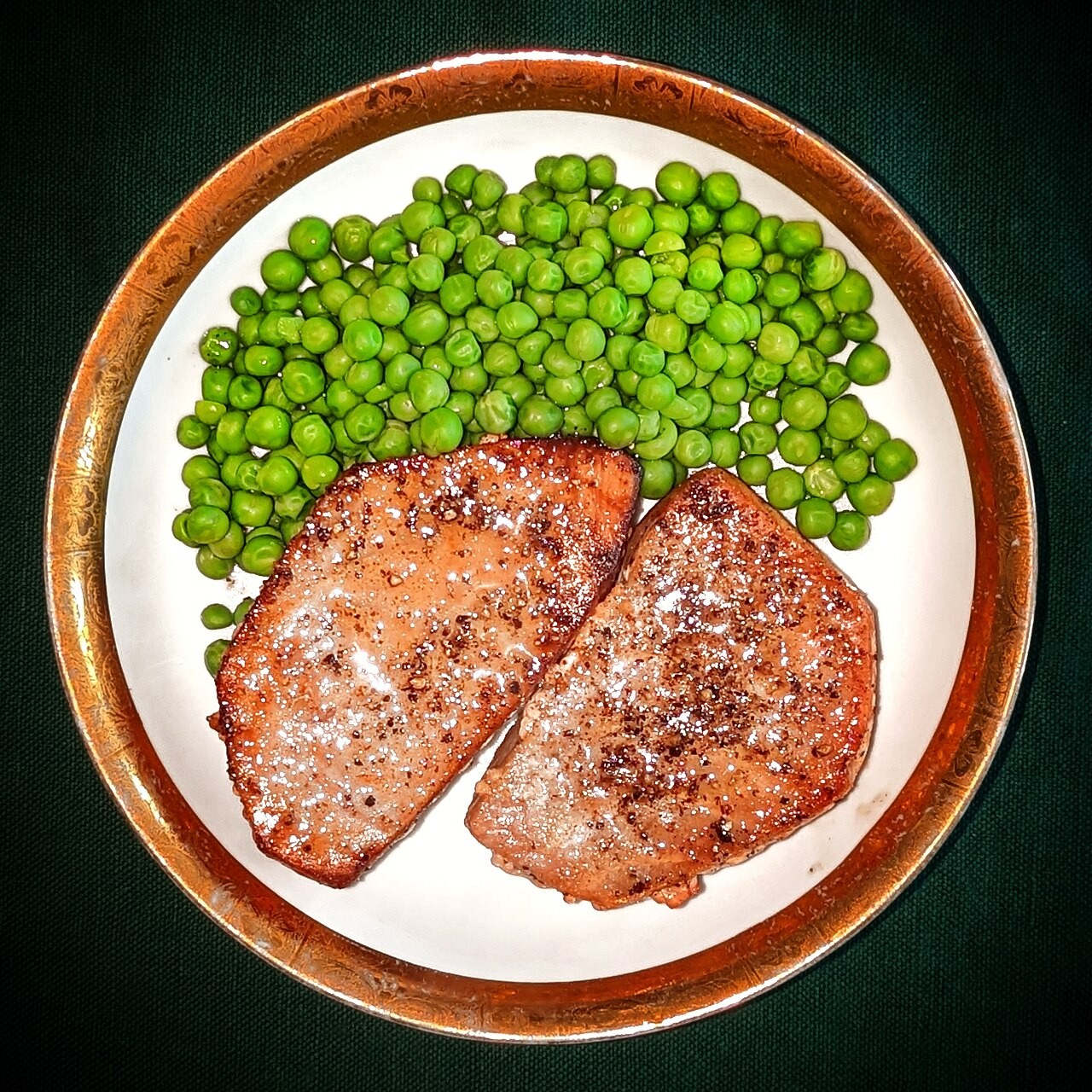 Tuna steak and peas - Massachusetts.jpg