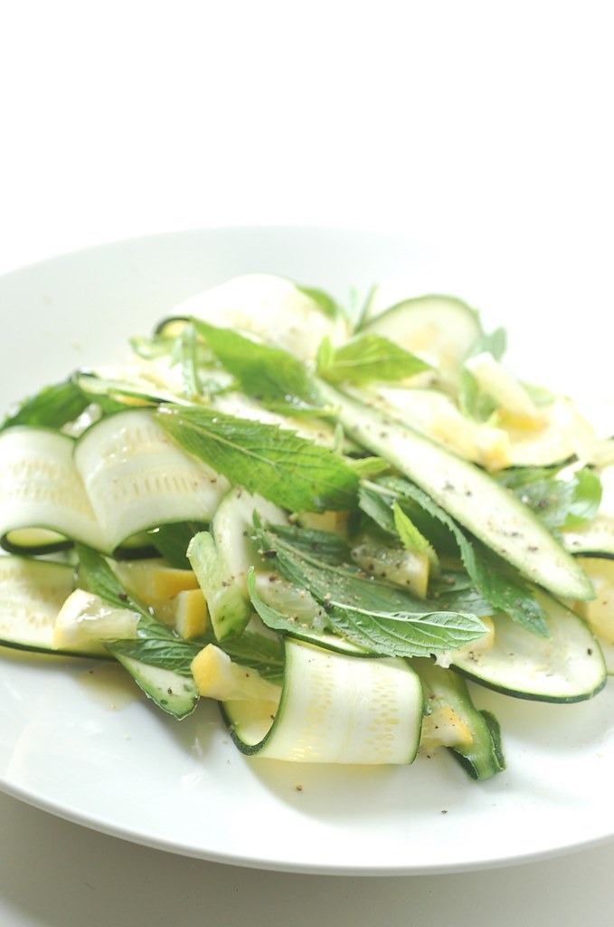 shaved zucchini & mint salad