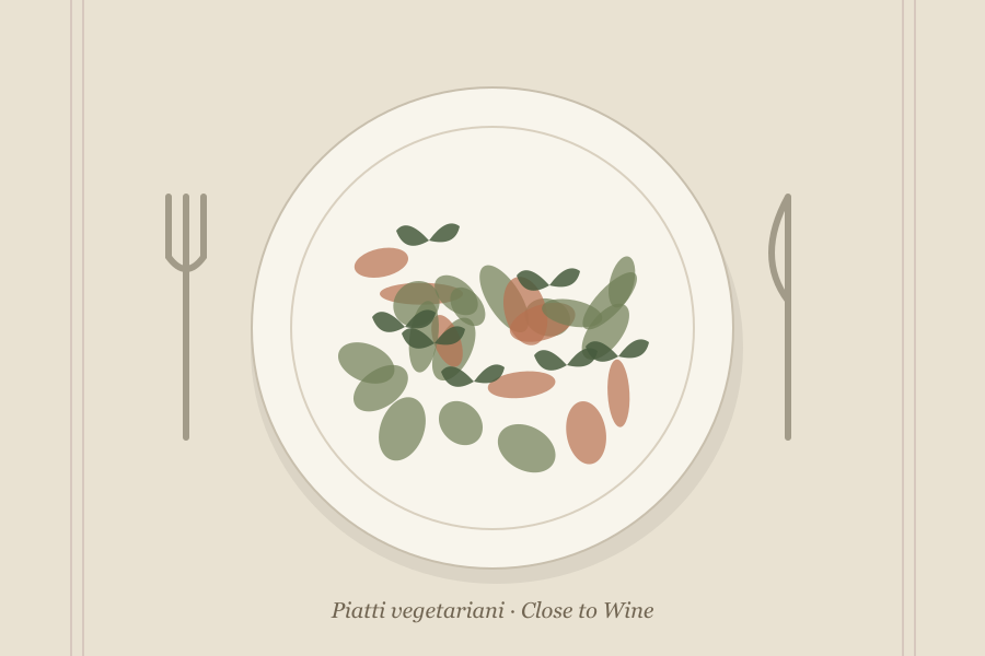 Illustrazione editoriale: Cous cous di verdure estive e ceci