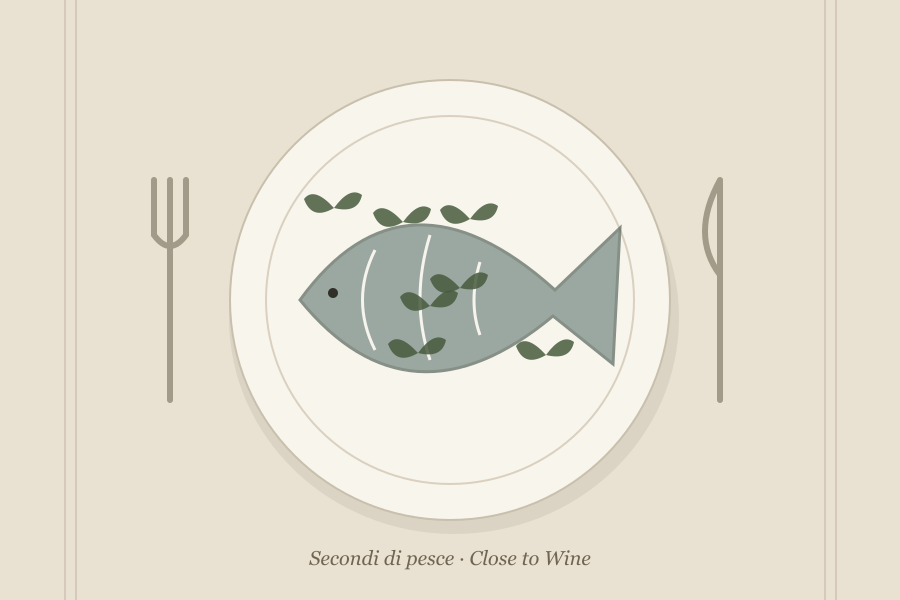 Illustrazione editoriale: Seppie in umido con piselli