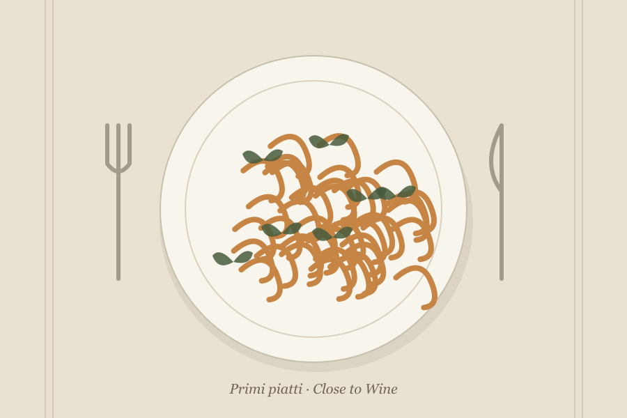 Illustrazione editoriale: Pasta con ricotta, limone e pepe nero
