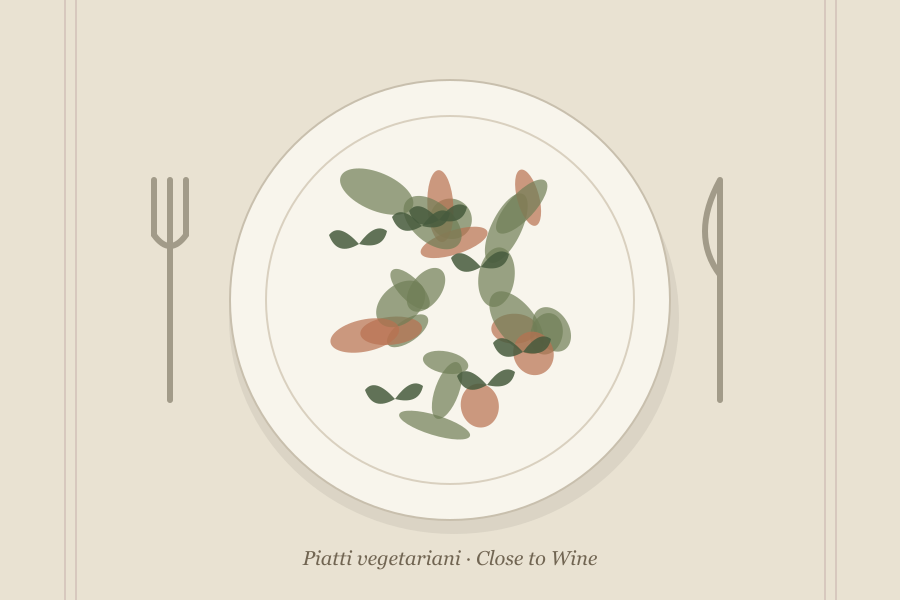 Illustrazione editoriale: Purè di fave secche con cicoria ripassata